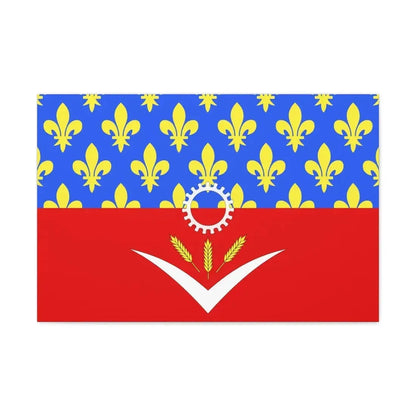 Flag of Seine Saint Denis France - Canvas Wall Art 30" x 20" 1.25" - The Sticker Space