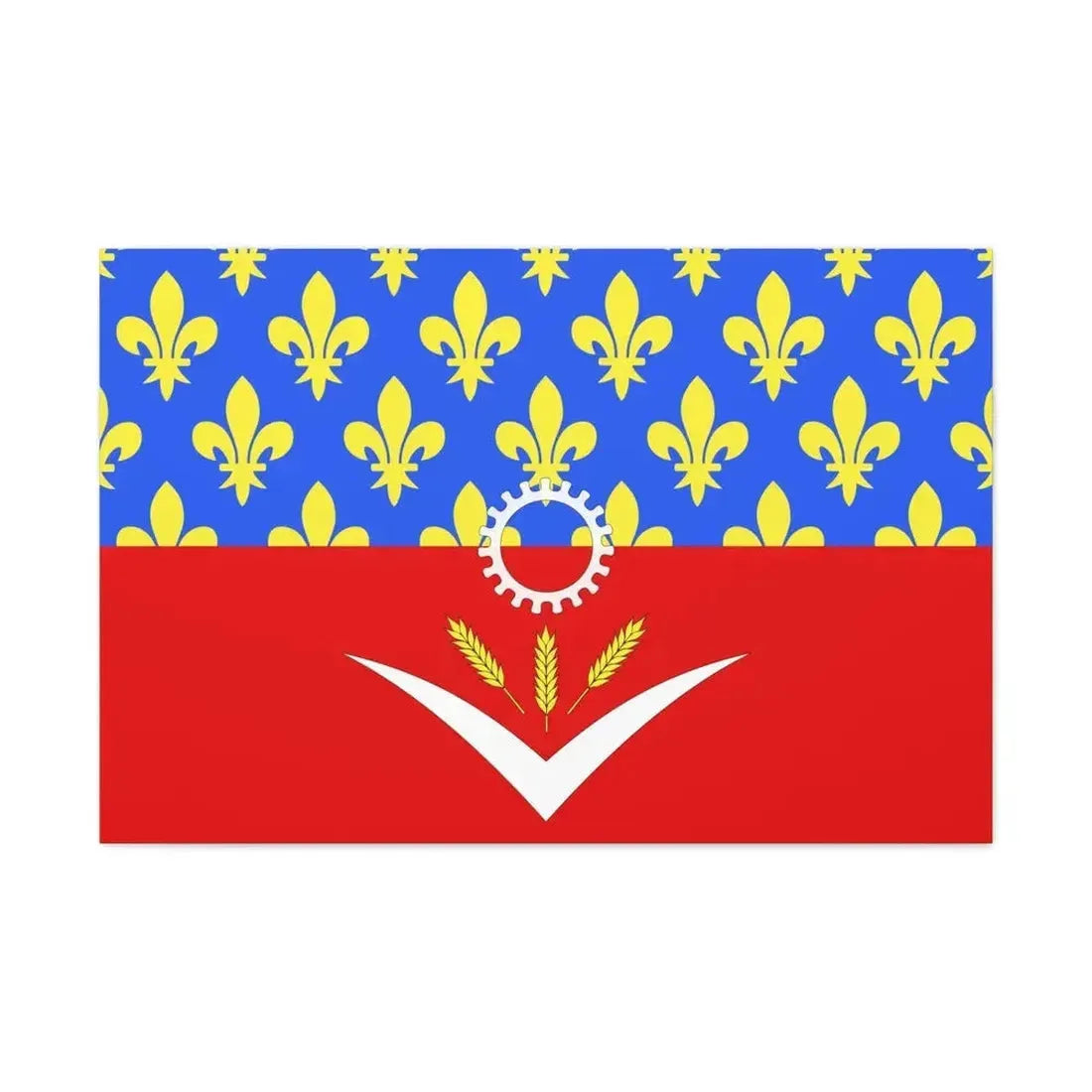 Flag of Seine Saint Denis France - Canvas Wall Art - The Sticker Space