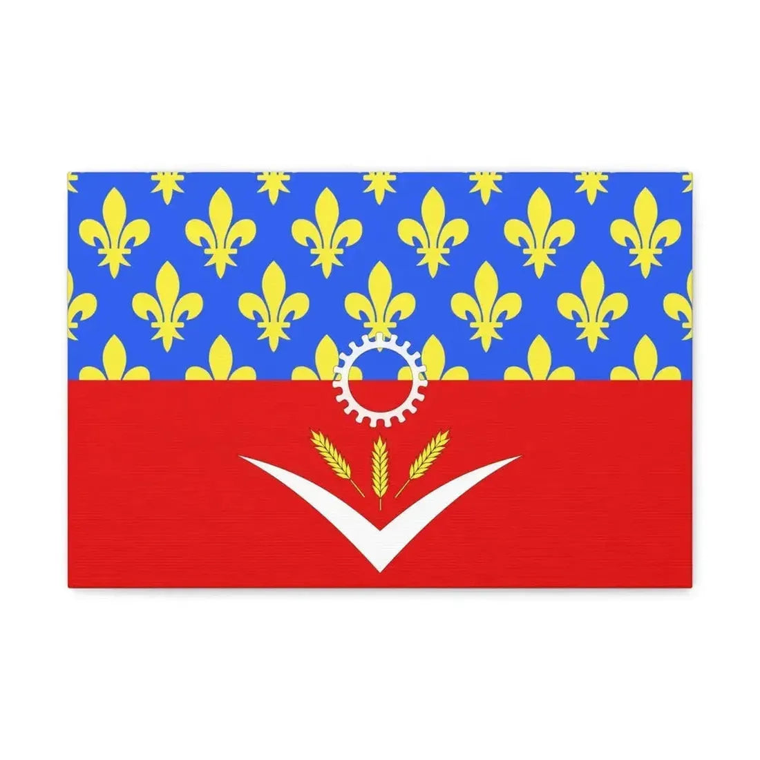 Flag of Seine Saint Denis France - Canvas Wall Art - The Sticker Space