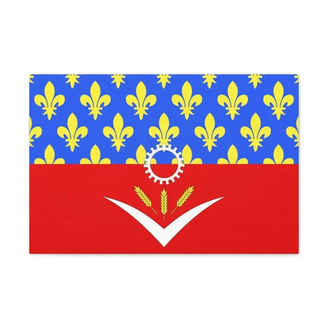 Flag of Seine Saint Denis France - Canvas Wall Art - The Sticker Space