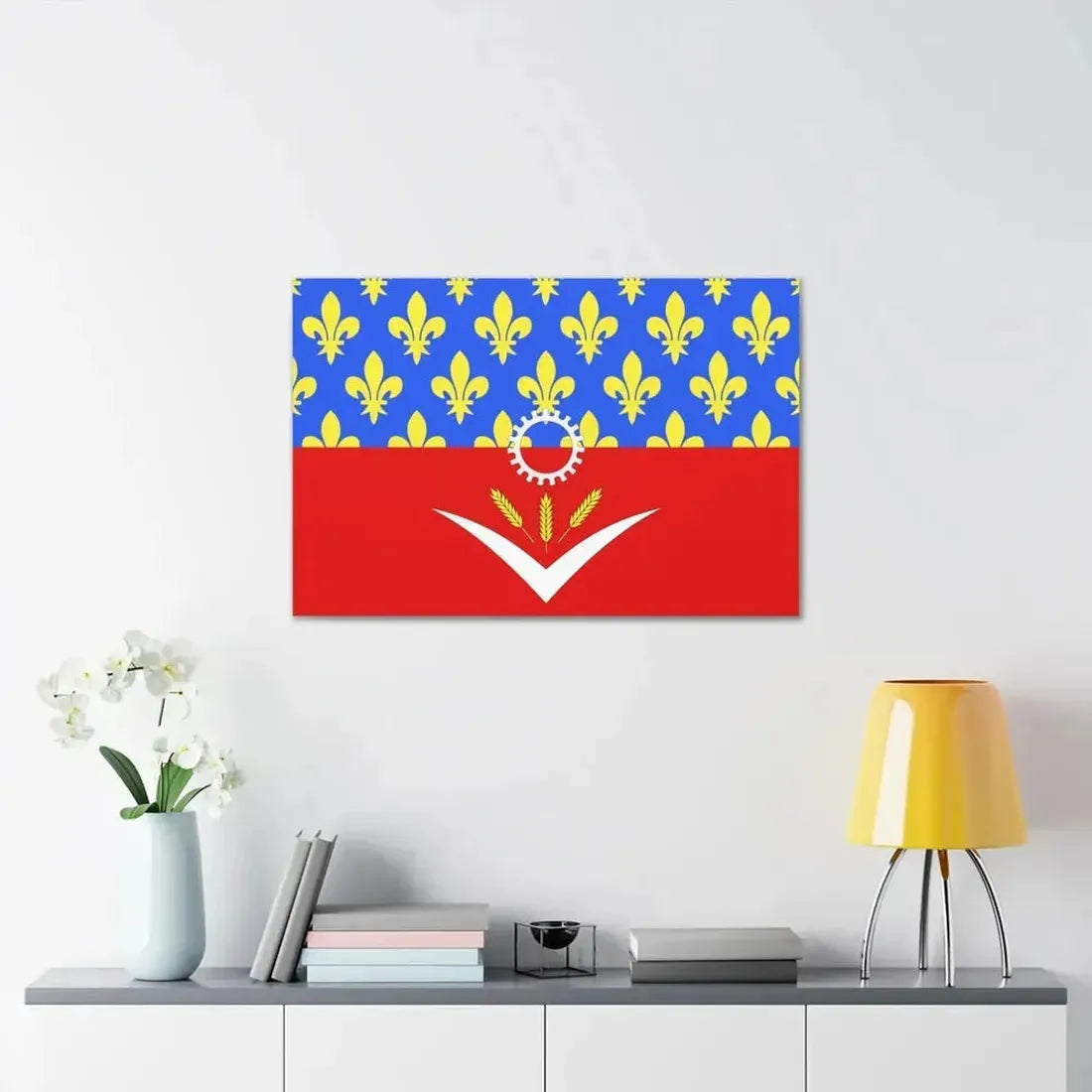 Flag of Seine Saint Denis France - Canvas Wall Art - The Sticker Space