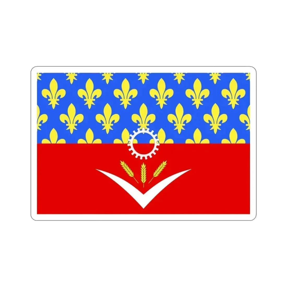 Flag of Seine Saint Denis France STICKER Vinyl Die-Cut Decal 2 Inch - The Sticker Space