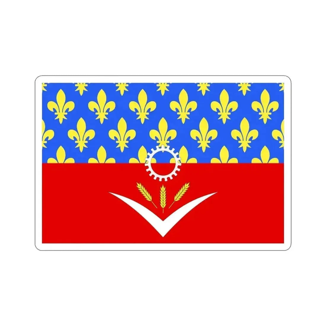 Flag of Seine Saint Denis France STICKER Vinyl Die-Cut Decal 3 Inch - The Sticker Space