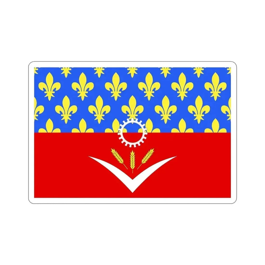 Flag of Seine Saint Denis France STICKER Vinyl Die-Cut Decal 3 Inch - The Sticker Space