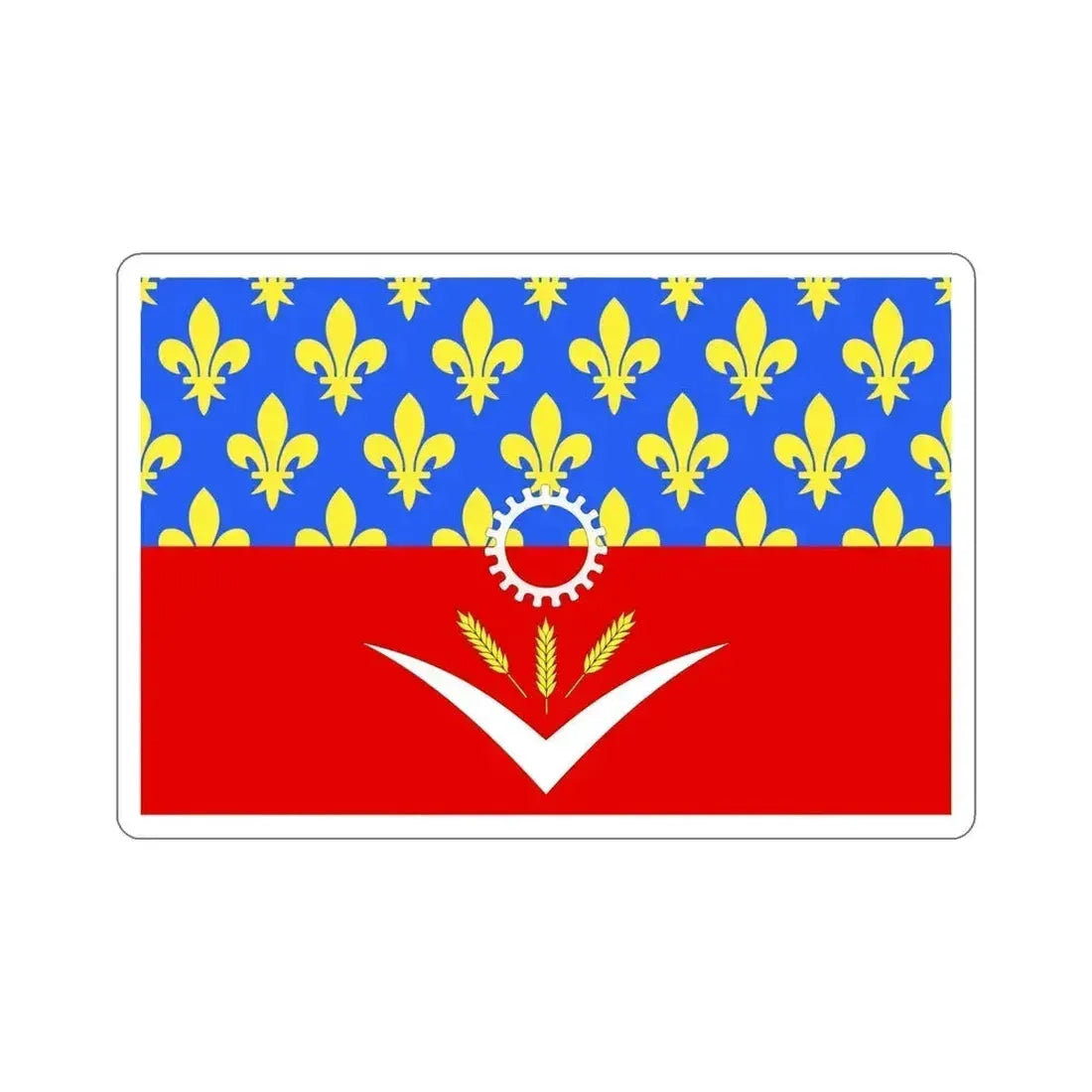 Flag of Seine Saint Denis France STICKER Vinyl Die-Cut Decal 6 Inch - The Sticker Space