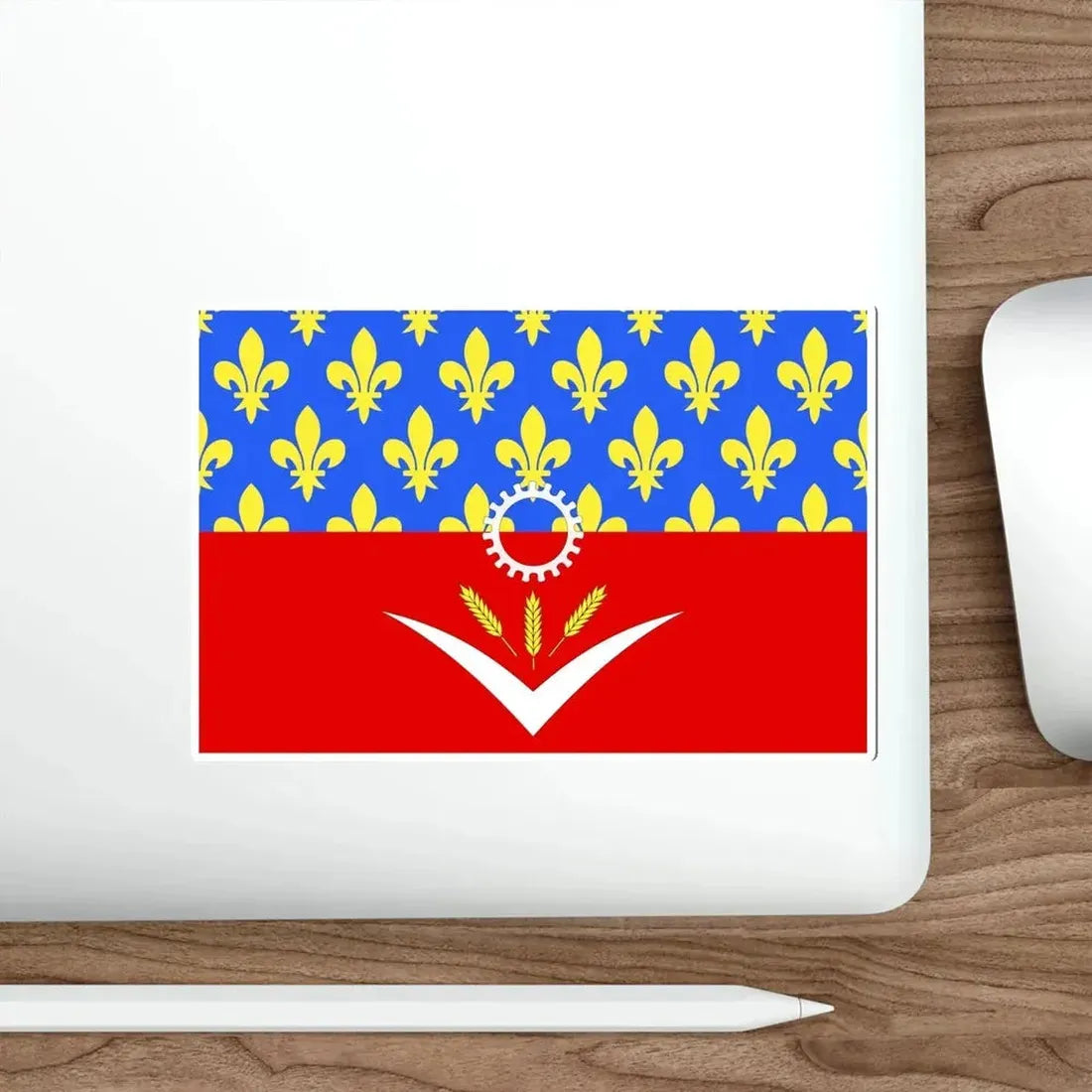 Flag of Seine Saint Denis France STICKER Vinyl Die-Cut Decal - The Sticker Space