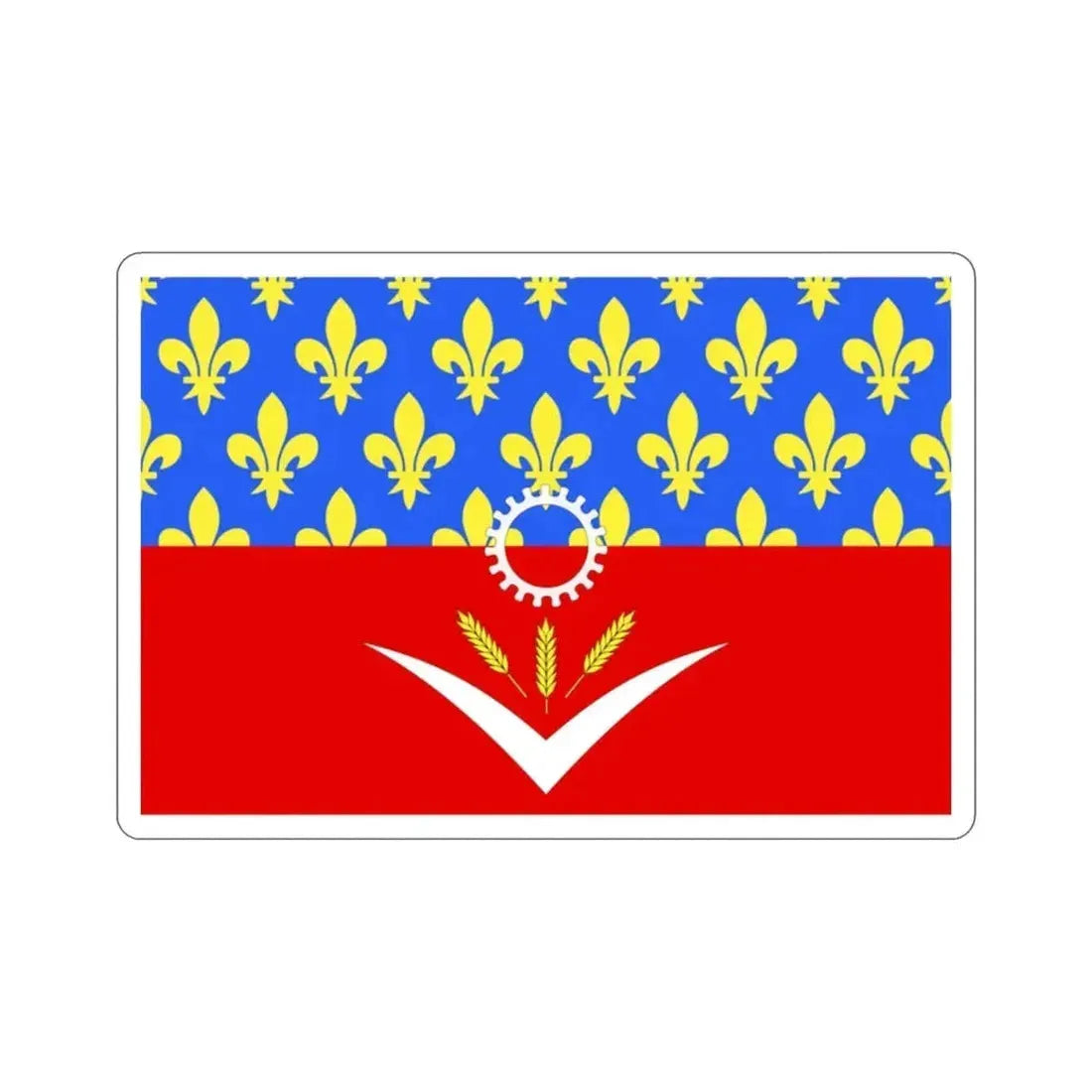 Flag of Seine Saint Denis France STICKER Vinyl Die-Cut Decal - The Sticker Space
