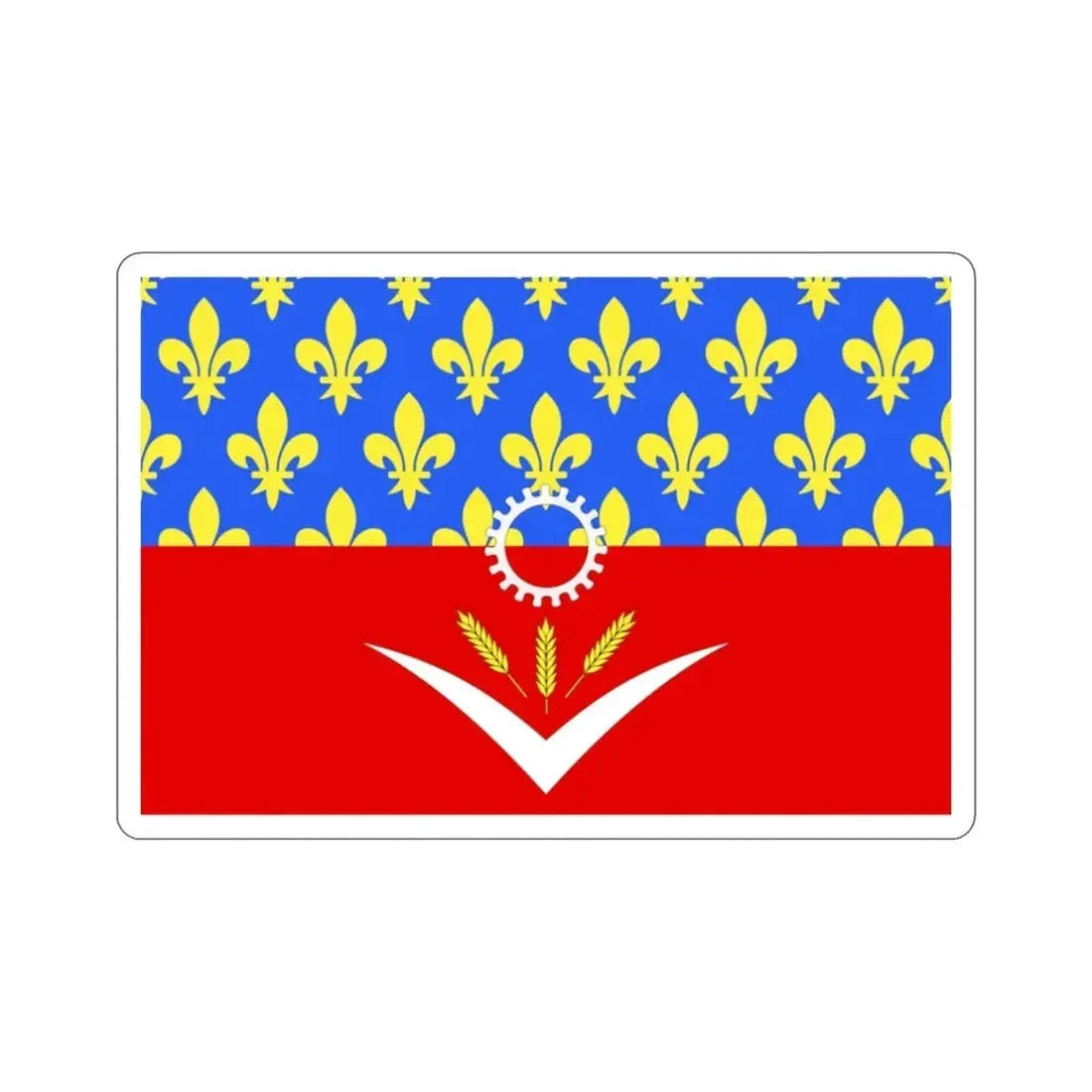 Flag of Seine Saint Denis France STICKER Vinyl Die-Cut Decal - The Sticker Space