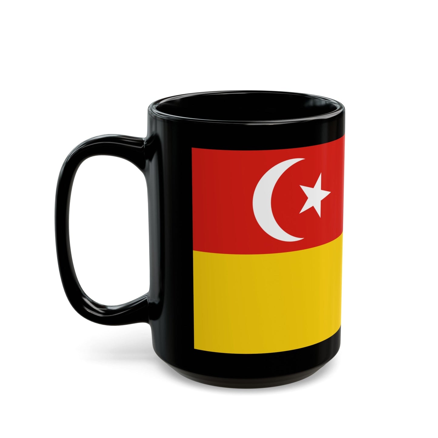 Flag of Selangor Malaysia - Black Coffee Mug-The Sticker Space