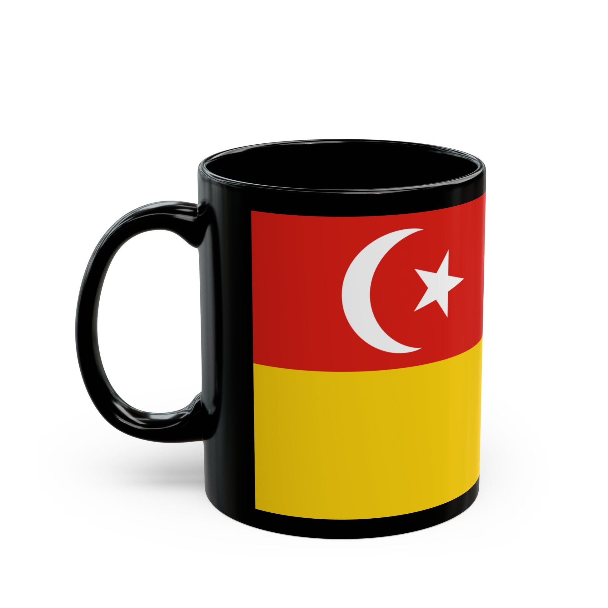 Flag of Selangor Malaysia - Black Coffee Mug-The Sticker Space