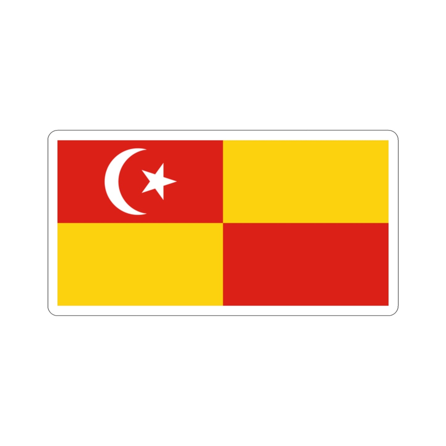 Flag of Selangor Malaysia STICKER Vinyl Die-Cut Decal-2 Inch-The Sticker Space