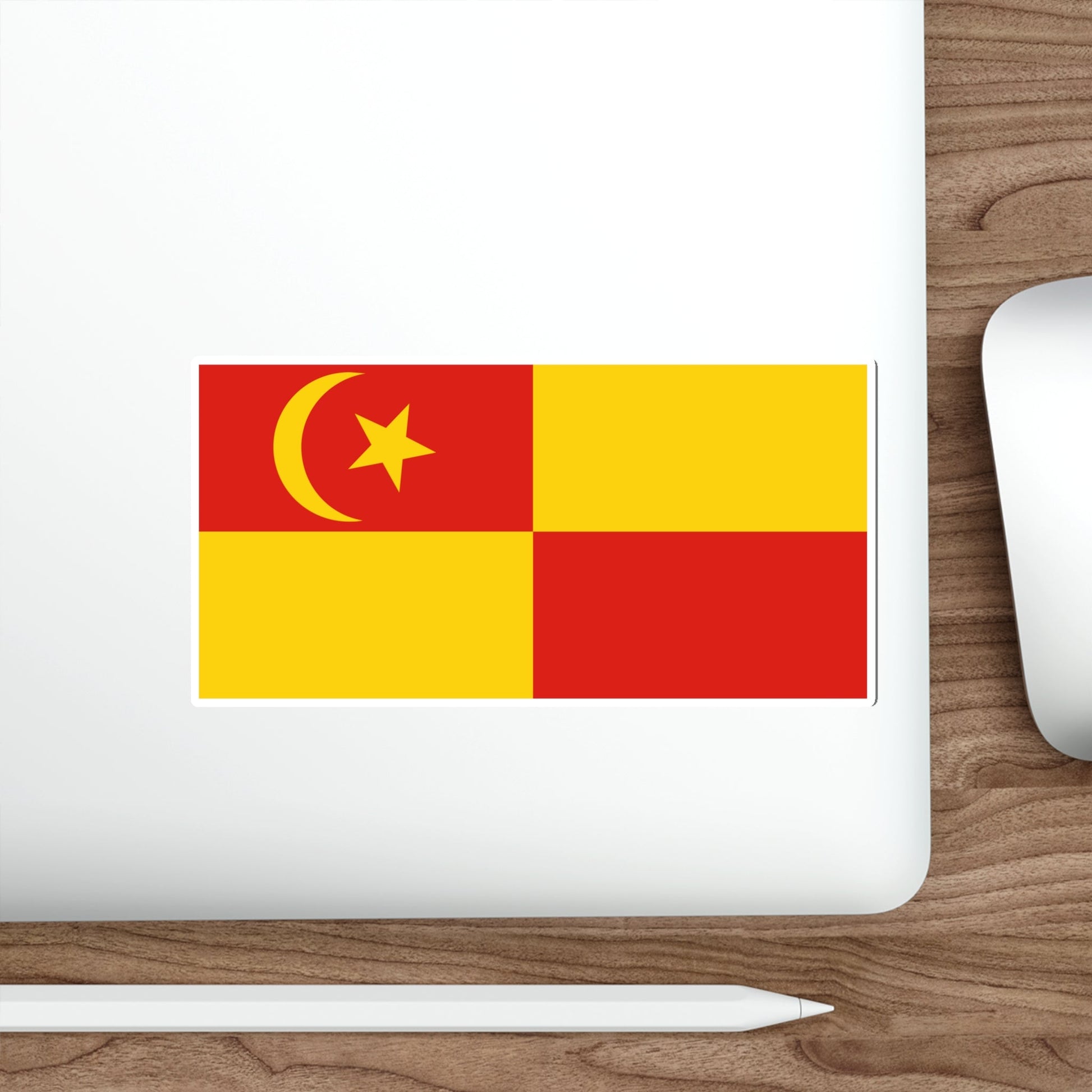 Flag of Selangor pre 1965 Malaysia STICKER Vinyl Die-Cut Decal-The Sticker Space