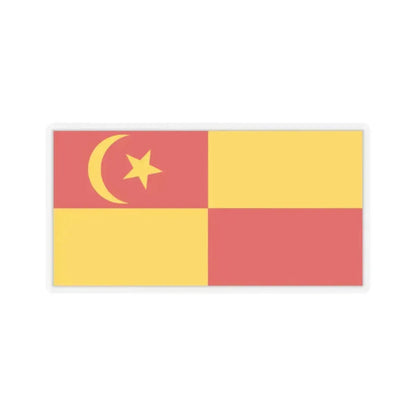 Flag of Selangor pre 1965 Malaysia - STICKER Vinyl Kiss-Cut Decal 2 Inch Transparent - The Sticker Space