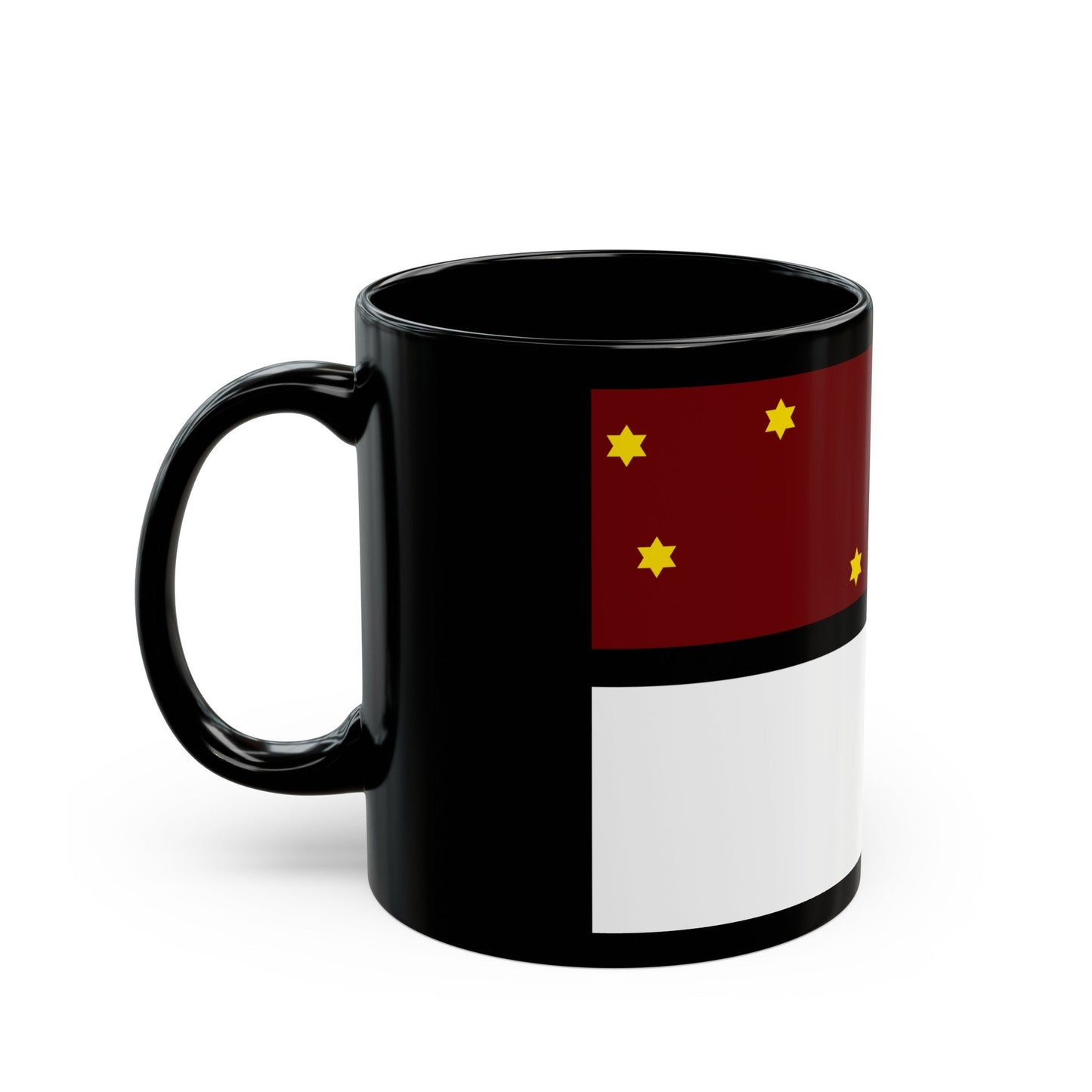 Flag of Selk'nam - Black Coffee Mug-The Sticker Space