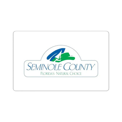 Flag of Seminole County Florida (United States) STICKER Vinyl Kiss-Cut Decal 6 Inch White - The Sticker Space