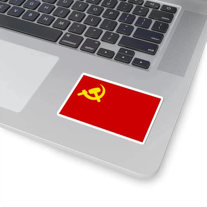 Flag of Sendero Luminoso (Peru) STICKER Vinyl Kiss-Cut Decal - The Sticker Space