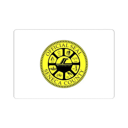 Flag of Seneca County New York (United States) STICKER Vinyl Kiss-Cut Decal 2 Inch White - The Sticker Space