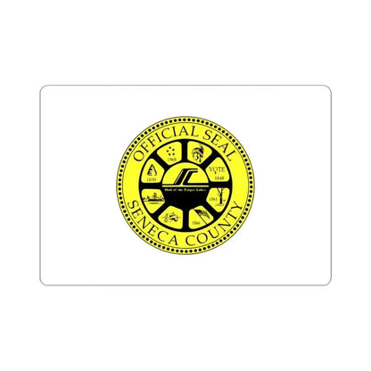 Flag of Seneca County New York (United States) STICKER Vinyl Kiss-Cut Decal 6 Inch White - The Sticker Space