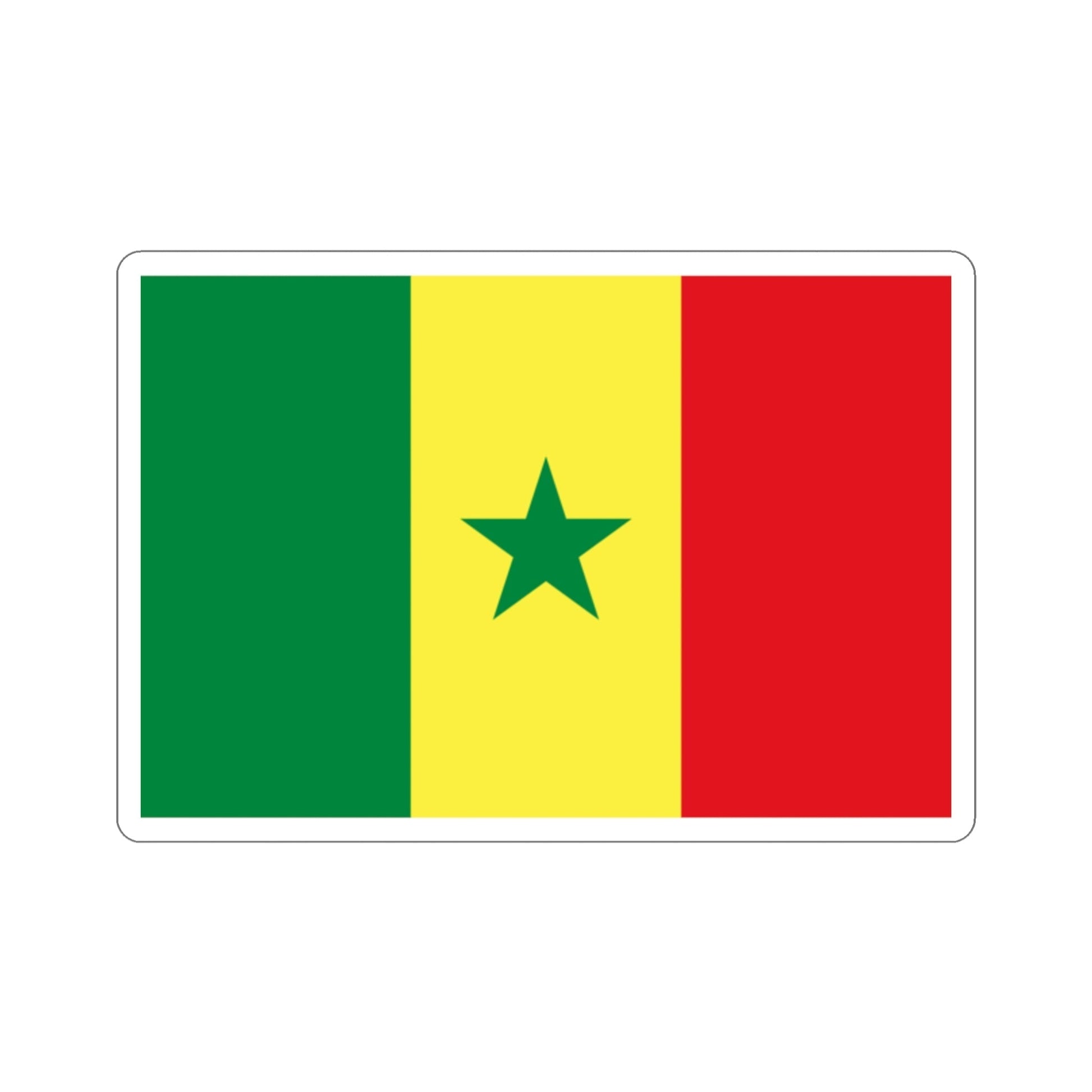 Flag of Senegal STICKER Vinyl Die-Cut Decal-2 Inch-The Sticker Space