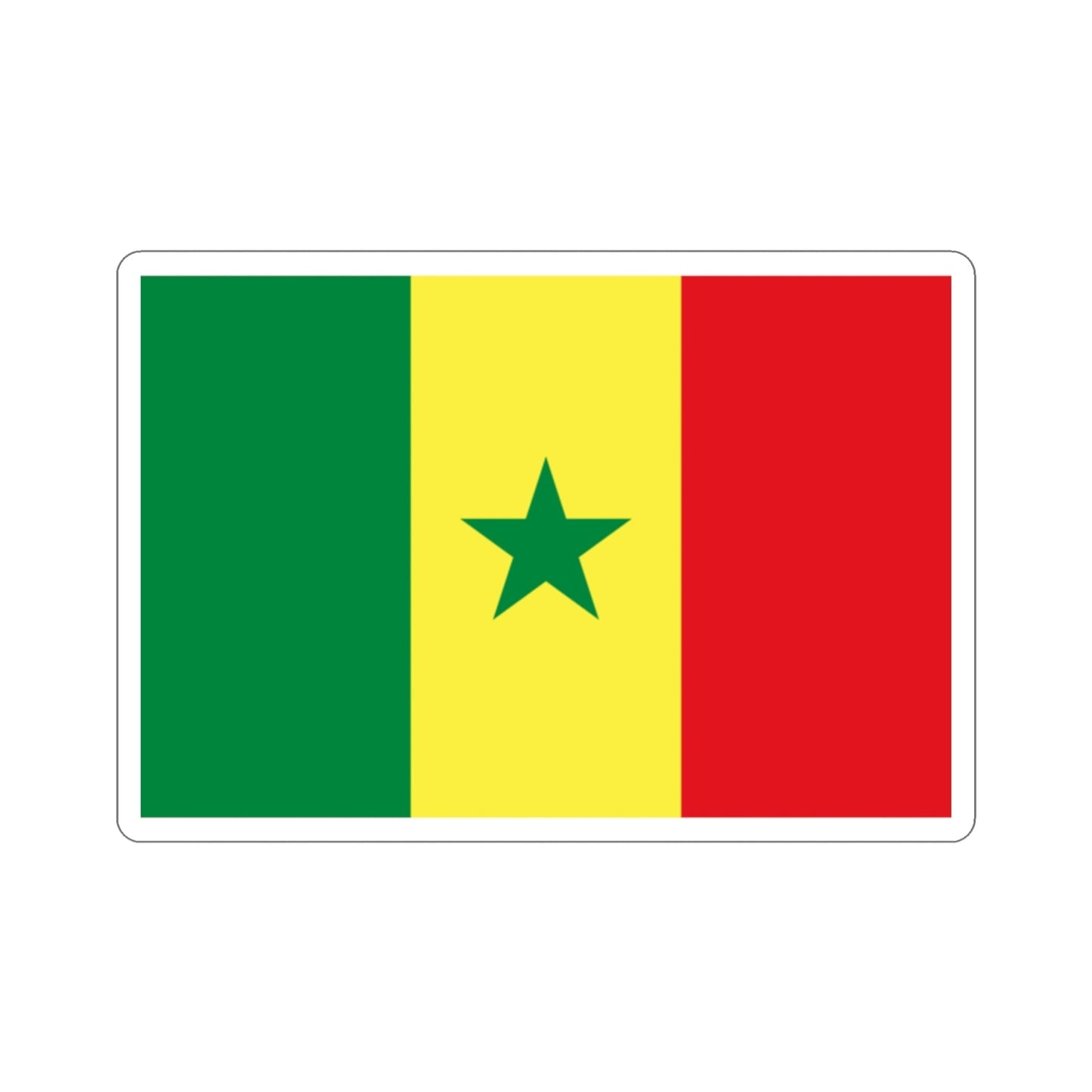 Flag of Senegal STICKER Vinyl Die-Cut Decal-2 Inch-The Sticker Space