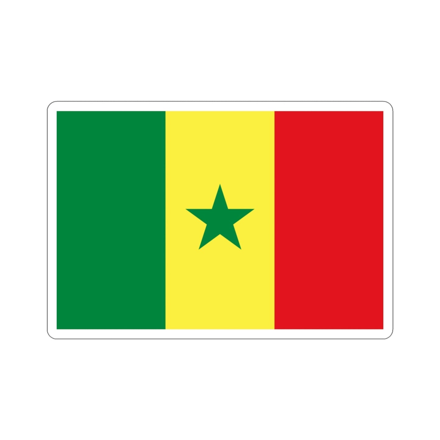 Flag of Senegal STICKER Vinyl Die-Cut Decal-3 Inch-The Sticker Space