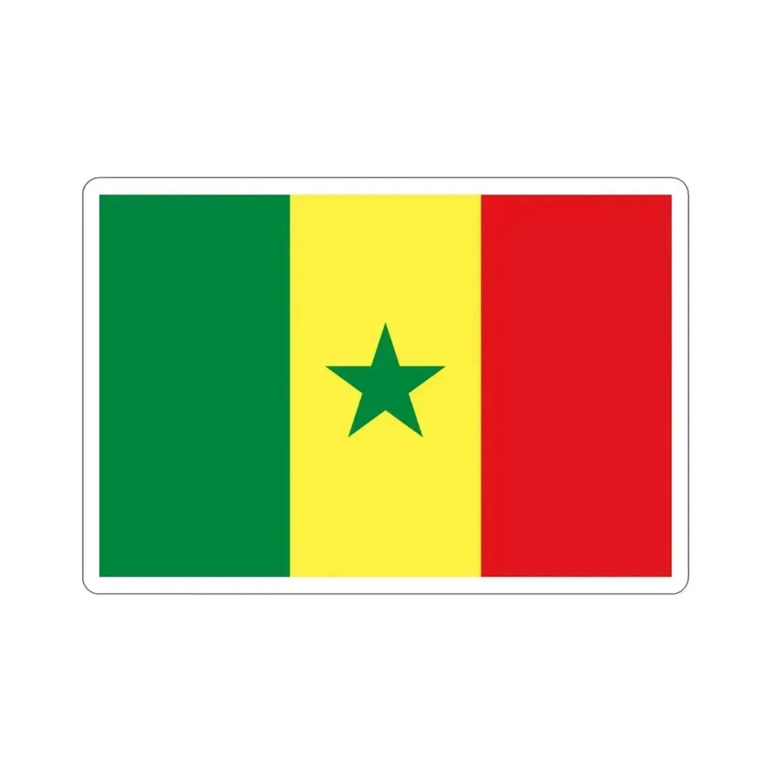 Flag of Senegal STICKER Vinyl Die-Cut Decal 3 Inch - The Sticker Space