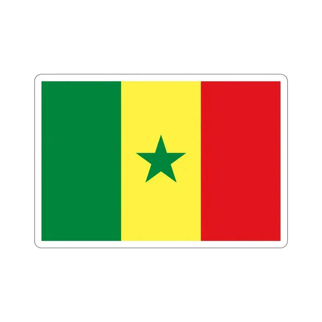 Flag of Senegal STICKER Vinyl Die-Cut Decal 4 Inch - The Sticker Space