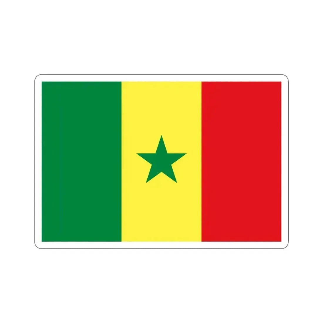 Flag of Senegal STICKER Vinyl Die-Cut Decal 5 Inch - The Sticker Space