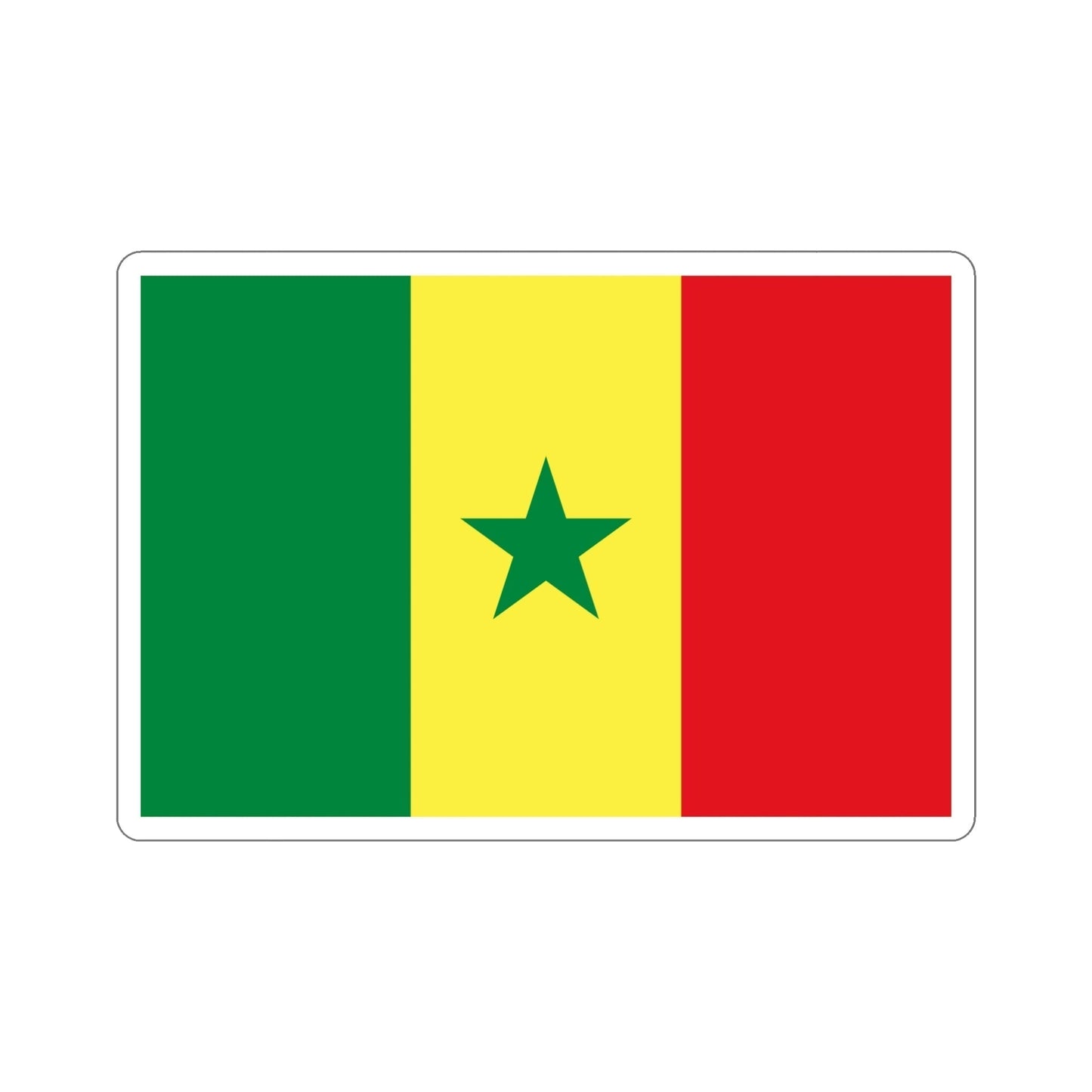 Flag of Senegal STICKER Vinyl Die-Cut Decal-6 Inch-The Sticker Space