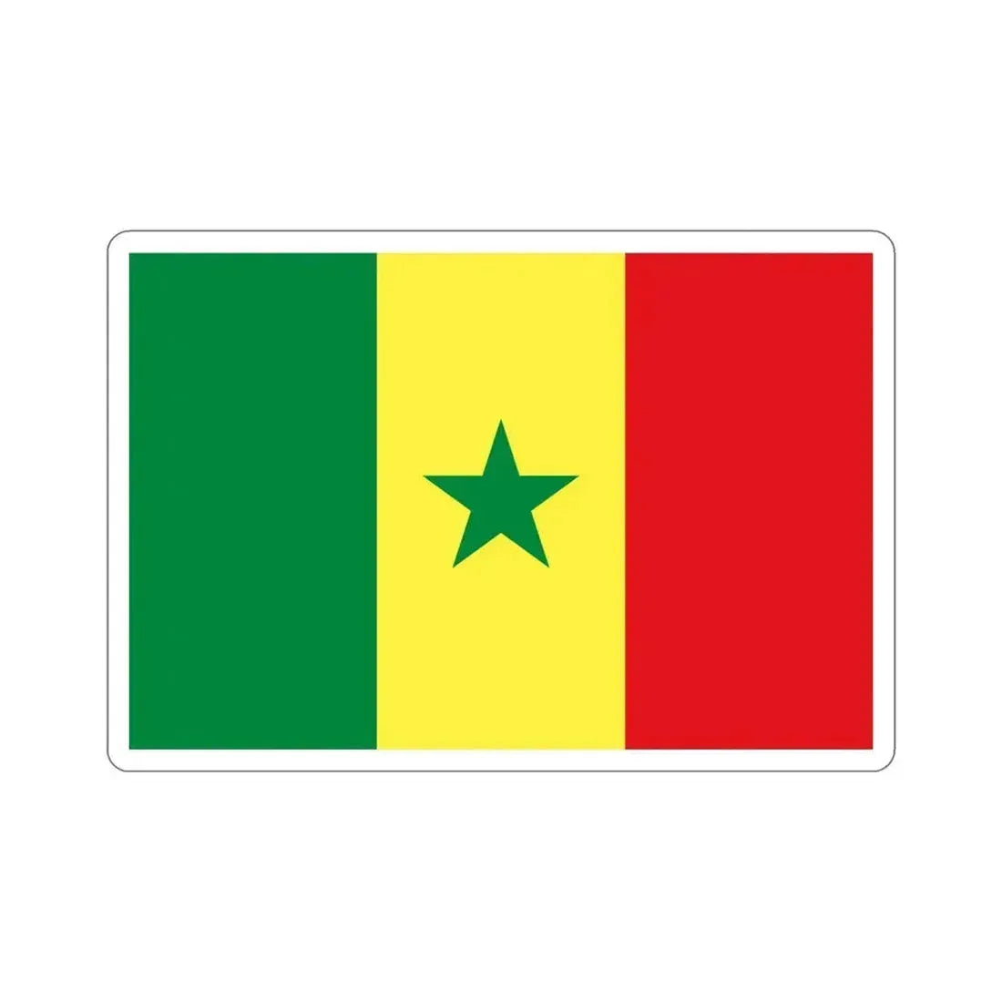 Flag of Senegal STICKER Vinyl Die-Cut Decal 6 Inch - The Sticker Space