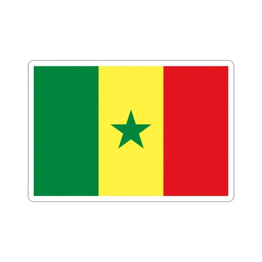 Flag of Senegal STICKER Vinyl Die-Cut Decal - The Sticker Space