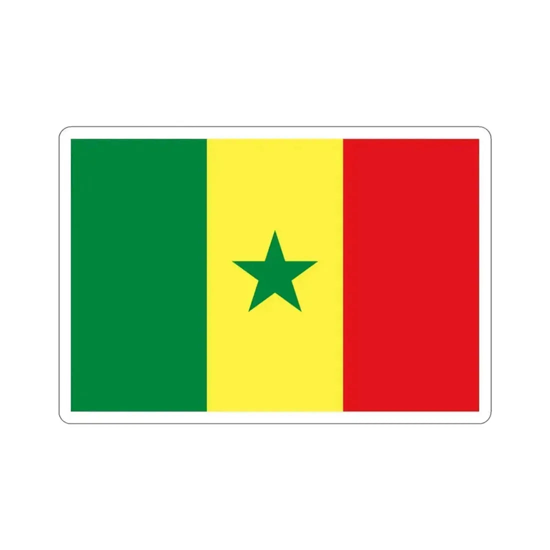 Flag of Senegal STICKER Vinyl Die-Cut Decal - The Sticker Space