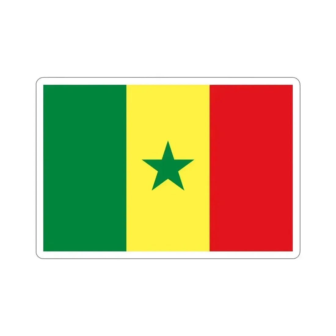 Flag of Senegal STICKER Vinyl Die-Cut Decal - The Sticker Space