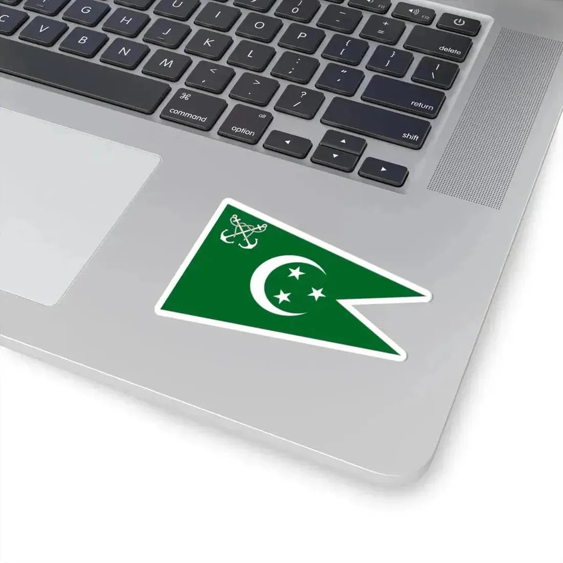 Flag of senior officer of the Navy of Egypt 1922-1952 (Egypt) STICKER Vinyl Kiss-Cut Decal - The Sticker Space