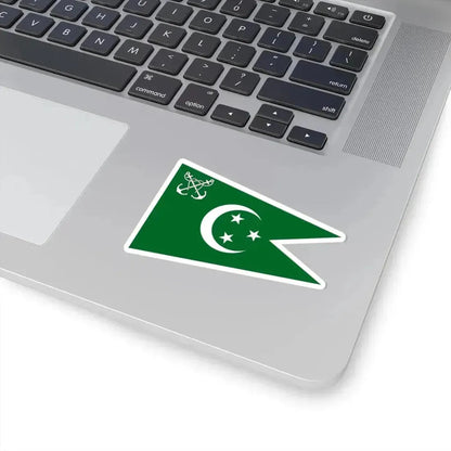 Flag of senior officer of the Navy of Egypt 1922-1952 (Egypt) STICKER Vinyl Kiss-Cut Decal - The Sticker Space