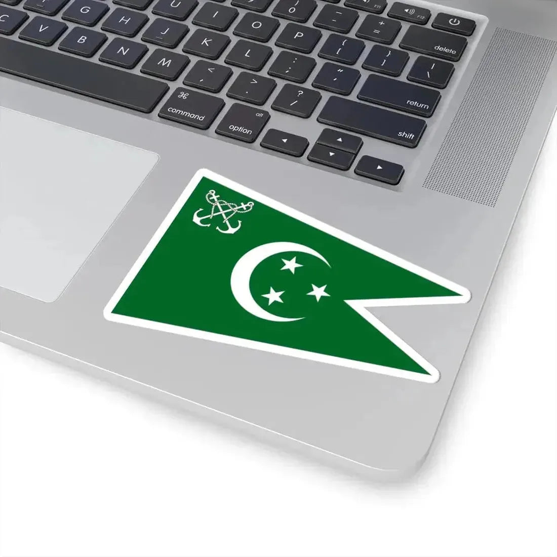 Flag of senior officer of the Navy of Egypt 1922-1952 (Egypt) STICKER Vinyl Kiss-Cut Decal - The Sticker Space