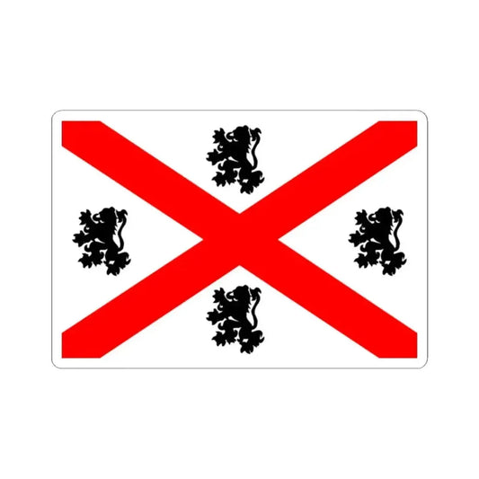 Flag of Seraing (Belgium) STICKER Vinyl Kiss-Cut Decal 2 Inch White - The Sticker Space