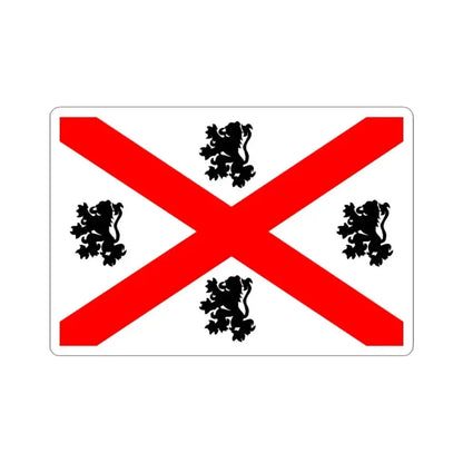 Flag of Seraing (Belgium) STICKER Vinyl Kiss-Cut Decal 3 Inch White - The Sticker Space