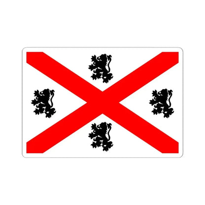 Flag of Seraing (Belgium) STICKER Vinyl Kiss-Cut Decal 6 Inch White - The Sticker Space
