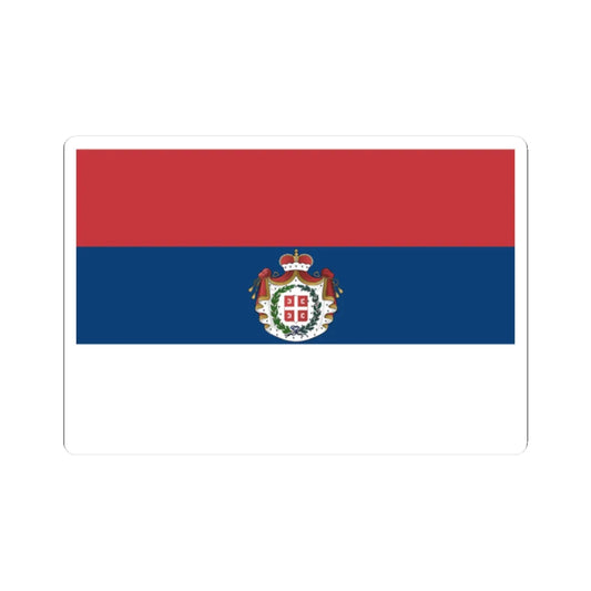 Flag of Serbia 1835-1882 (Serbia) STICKER Vinyl Kiss-Cut Decal 2 Inch White - The Sticker Space