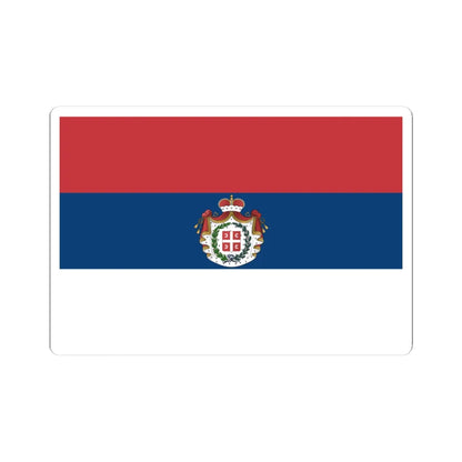 Flag of Serbia 1835-1882 (Serbia) STICKER Vinyl Kiss-Cut Decal 3 Inch White - The Sticker Space