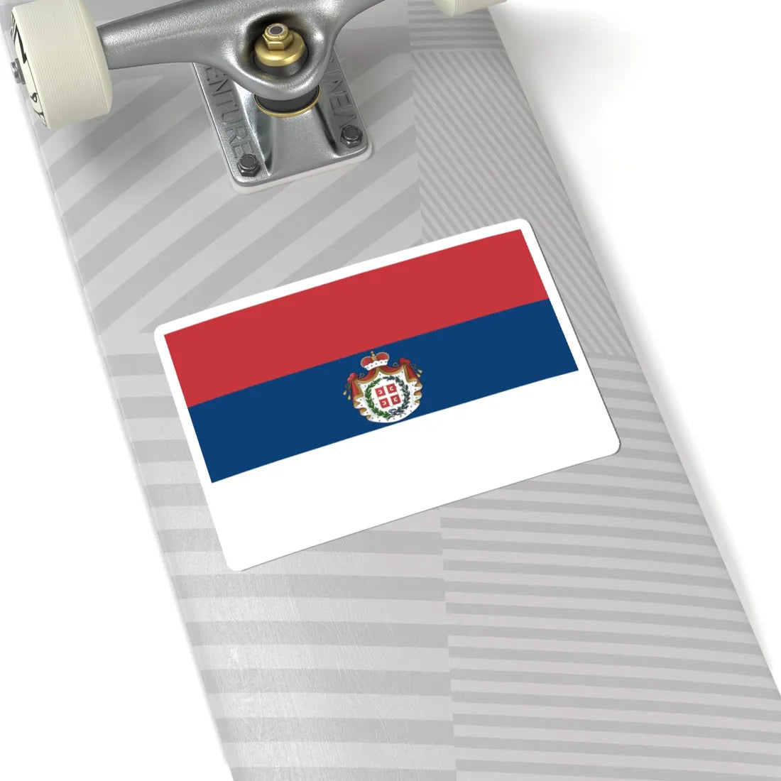 Flag of Serbia 1835-1882 (Serbia) STICKER Vinyl Kiss-Cut Decal - The Sticker Space