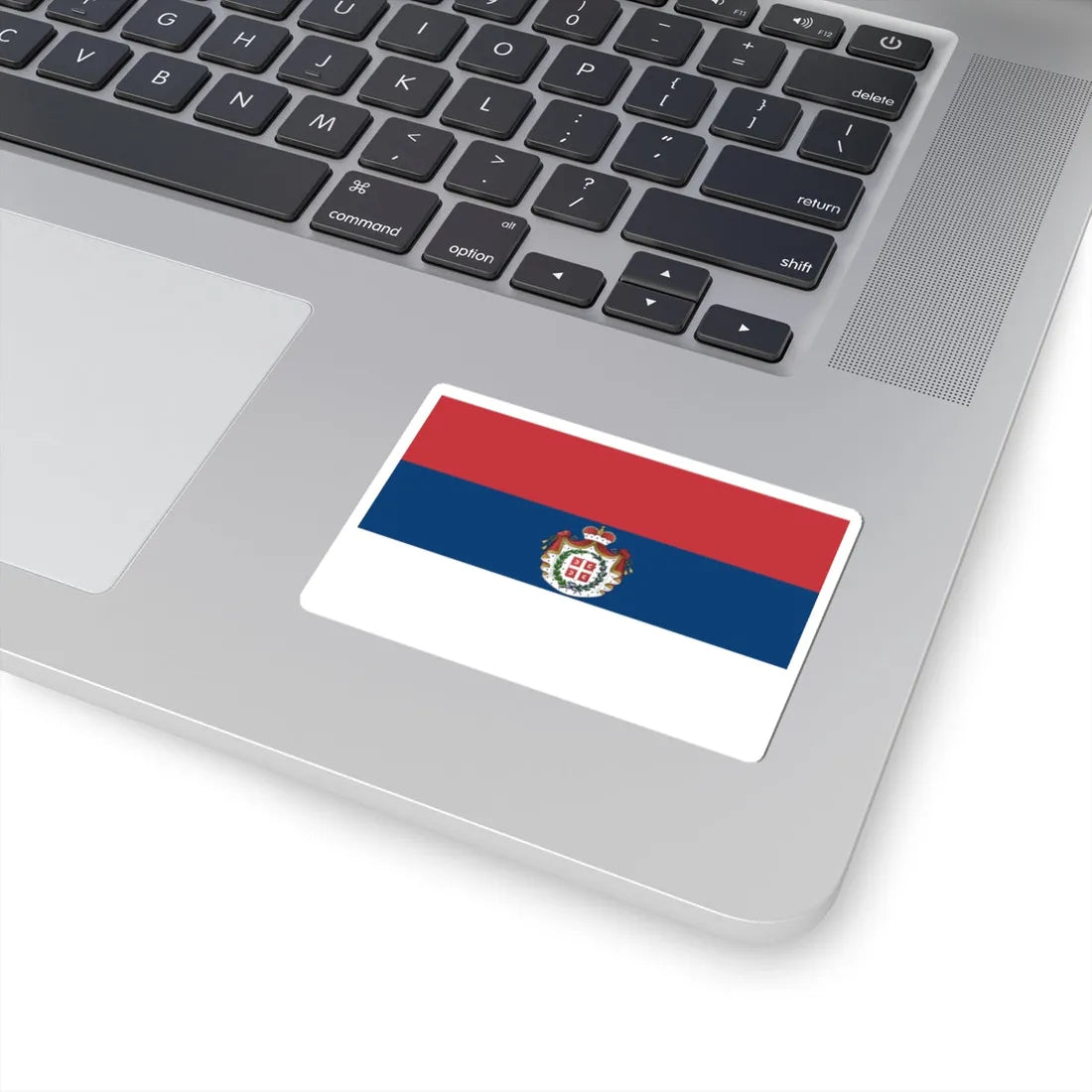 Flag of Serbia 1835-1882 (Serbia) STICKER Vinyl Kiss-Cut Decal - The Sticker Space