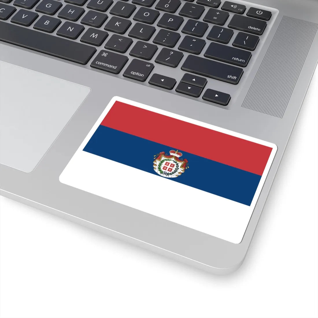 Flag of Serbia 1835-1882 (Serbia) STICKER Vinyl Kiss-Cut Decal - The Sticker Space