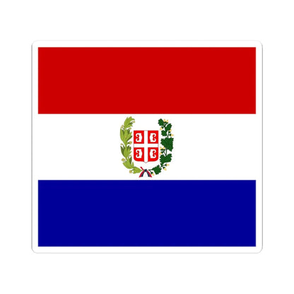 Flag of Serbia 1835 (Serbia) STICKER Vinyl Kiss-Cut Decal 2 Inch White - The Sticker Space