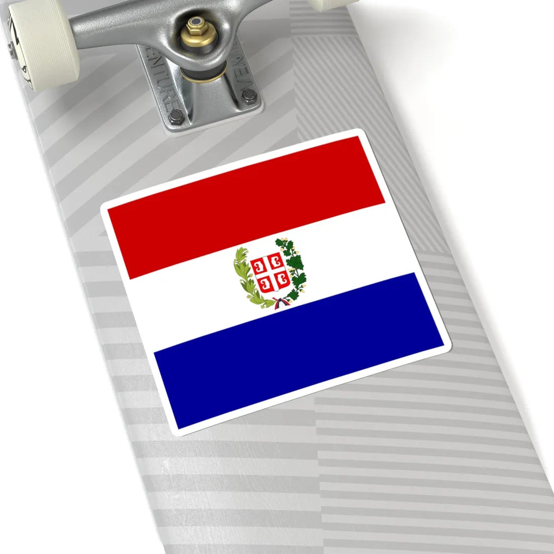 Flag of Serbia 1835 (Serbia) STICKER Vinyl Kiss-Cut Decal - The Sticker Space