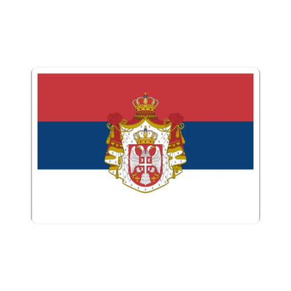 Flag of Serbia 1882-1918 (Serbia) STICKER Vinyl Kiss-Cut Decal 2 Inch White - The Sticker Space