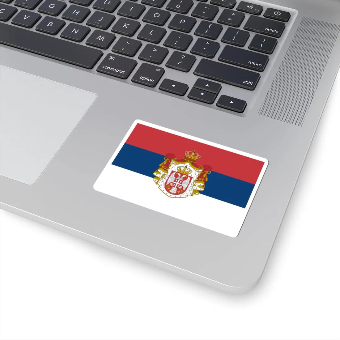 Flag of Serbia 1882-1918 (Serbia) STICKER Vinyl Kiss-Cut Decal - The Sticker Space