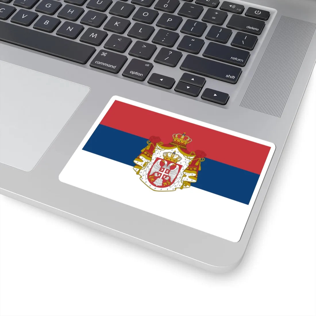 Flag of Serbia 1882-1918 (Serbia) STICKER Vinyl Kiss-Cut Decal - The Sticker Space