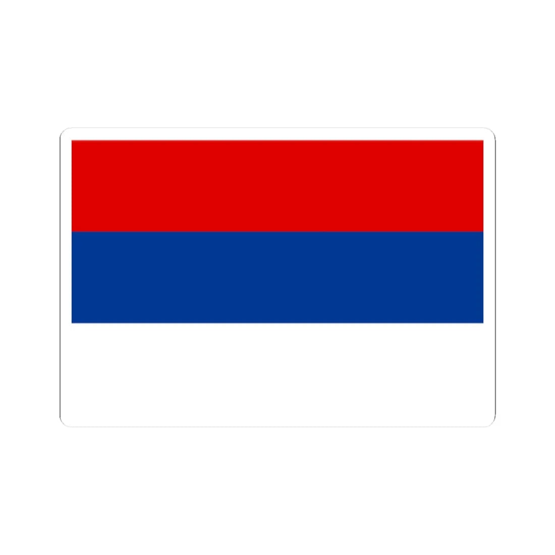 Flag of Serbia 1941-1944 (Serbia) STICKER Vinyl Kiss-Cut Decal 2 Inch White - The Sticker Space